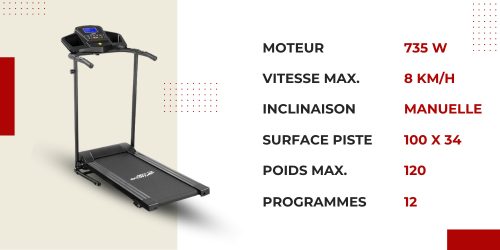 image informationnelle avec les caractéristiques techniques du Artsport Speedrunner 2200