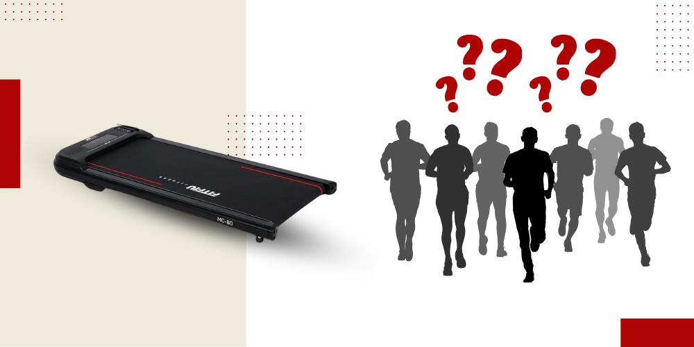 Visuel avec plusieurs avatar courant à côté de la photo du tapis fitfiu-fitness-mc-80